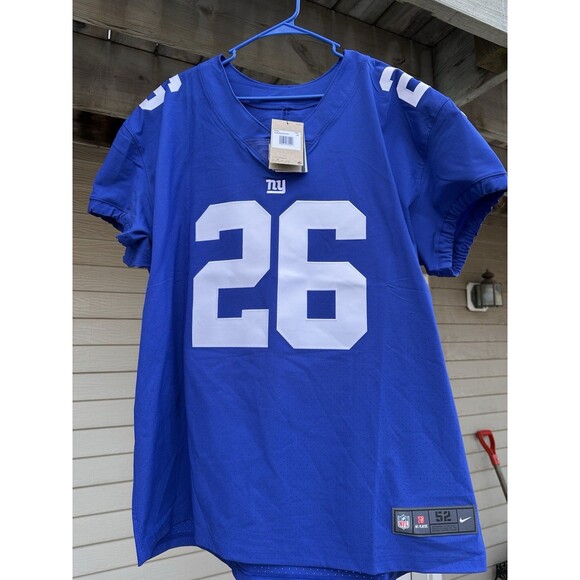 Nike Vapor Elite Saquon Barkley New York Giants NFL Jersey Men's 52